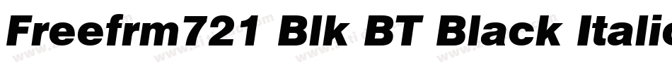 Freefrm721 Blk BT Black Italic字体转换